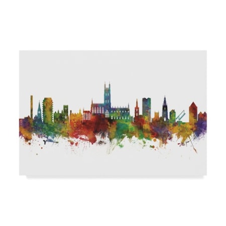 Michael Tompsett 'Gloucester England Skyline Ii' Canvas Art,30x47